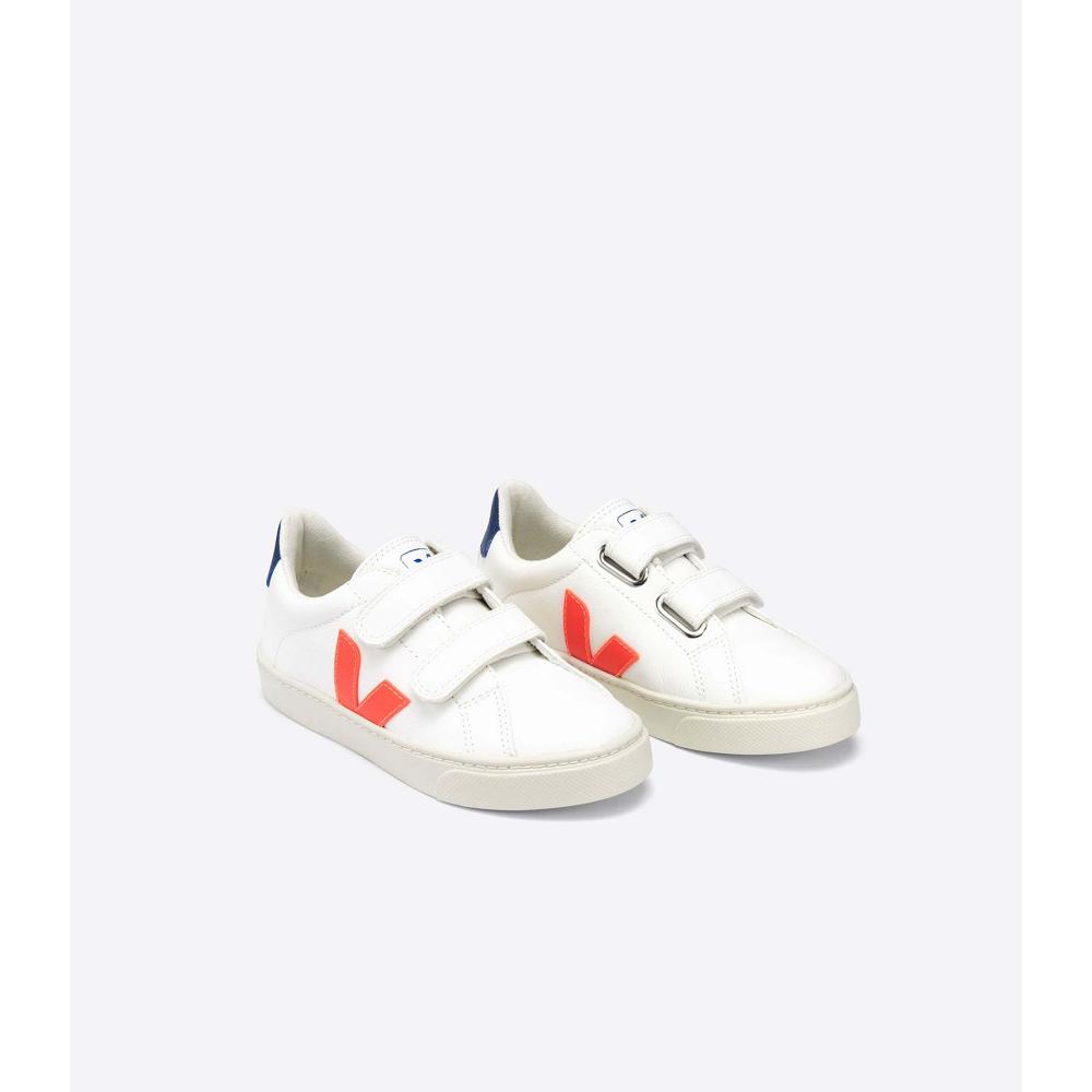 Veja ESPLAR CHROMEFREE Sneakers Kinderen White/Orange/Navy | NL 834AHK